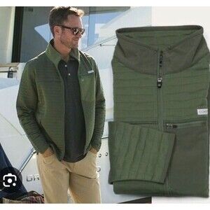 NWT Coast Men's The Foresail Jacket Multiple Pockets Olive Green Size Small